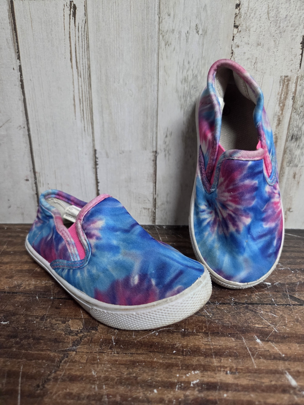 💝 Tie-Dye Slip-On Canvas Shoes - Pink & Blue